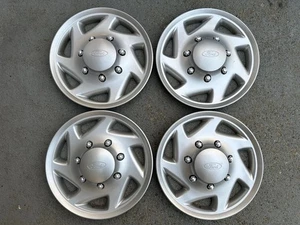 4 97-14 Ford Econoline E250 E350 16” Hubcaps Wheel Covers F8UA-1130-AA Repaired - Bild 1 von 22