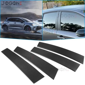 Matte Carbon For Toyota GR Corolla GZEA14 23+ Exterior Window B Pillar Post Trim - Picture 1 of 15