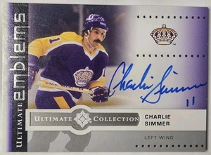 2024/25 Upper Deck Ultimate Emblems Update Charlie Simmer Auto UE-SI LA Kings - Picture 1 of 1