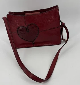 Borsa a tracolla Brighton vintage rossa design cuore C224841 - Foto 1 di 11