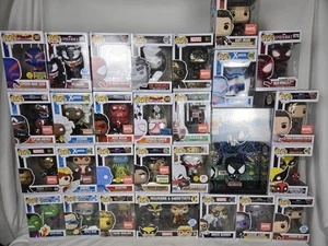 Grande lotto di 28 personaggi Marvel Funko Pop, esclusivi, Spiderman, Capitan America - Foto 1 di 21