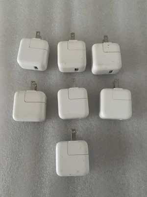 LOT OF 7 Original Apple 10w USB Wall Charger  charging cubes for I pads I phone - Image 1 of 4