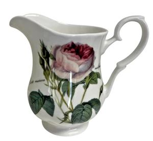 Roy Kirkham Redoute Rose Fine Bone China Milk Creamer 1996 Vintage - Picture 1 of 10
