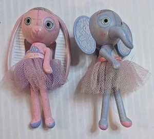 Lotto Mini Bambole Mooshka Fairy Tales Party Friends Bunny Elephant - Foto 1 di 3