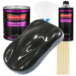 Restoration Shop Black Metallic Acrylic Urethane Gallon Kit Auto Paint - Picture 1 of 5