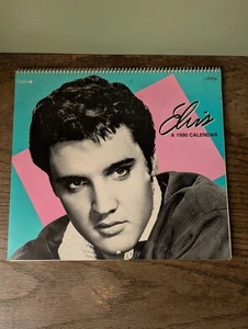 Vintage Cleo Elvis Presley 1990 Calendar Black & White Photos Complete Unused - Picture 1 of 5