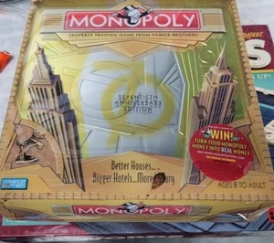 Monopoly 70th Anniversary Edition Board Game - Parker Brothers Complete - Picture 1 of 1