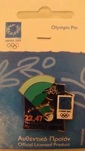 RÉCORD OLÍMPICO HOMBRE TIRO PUT ATENAS 2004 PIN OLÍMPICO - Imagen 1 de 1