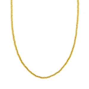 18K Gold Perlenkette Damen Halskette Modische Italienisches Design - Bild 1 von 6