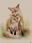 Jane Bannon - Stand By Me - Canvas Print Wall Art 3 sizes available - Foxes