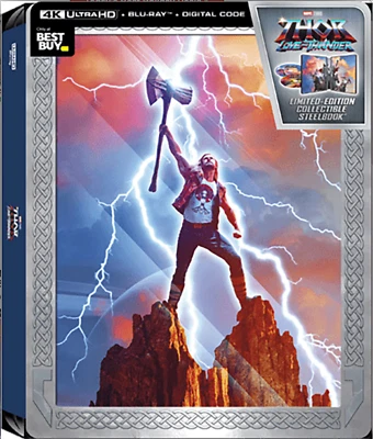 Thor Love & Thunder 4K UltraHD Blu-ray Digital Bestbuy Exclusive Steelbook Seald - Image 1 of 2