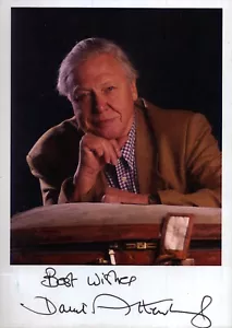 Sir David Attenborough Vordruck Foto Autogramm signed Reprint - Bild 1 von 1