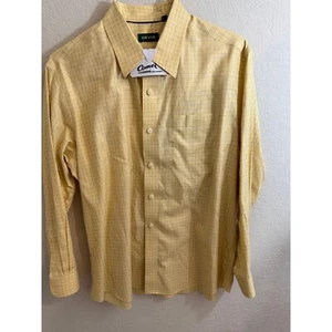 Orvis Vestito Camicia A Quadri Bottoni Manica Lunga Carriera Ufficio Giallo Taglia ? - Foto 1 di 6
