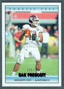 2022 Chronicles Draft Picks Donruss Dak Prescott lámina roja #/149 vaqueros SP - Imagen 1 de 2