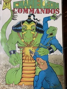 COLD BLOODED CHAMELEON COMMANDOS #3, VF+, Blackthorne 1986 MINT - Picture 1 of 2
