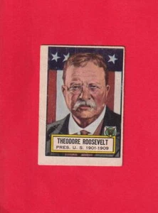 1952 Topps Look 'n See #6 Theodore Roosevelt F Fair (marked on back) #30793 - Picture 1 of 2