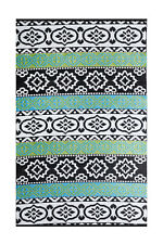 Recycled Plastic Outdoor Rug and Mat Waterproof Reversible Multicolour Indiana
