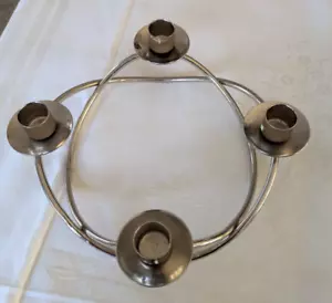 Danish Modern Candleholder Stainless Steel advent crown seasons - Picture 1 of 6