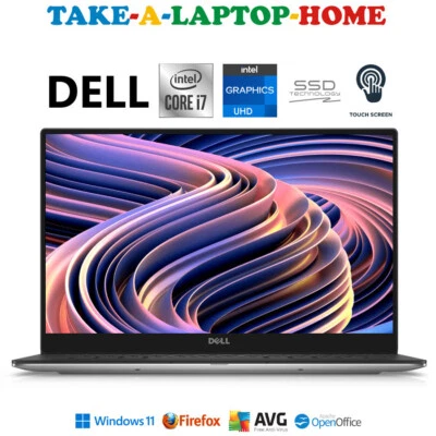 Dell XPS 9360 TouchScreen Laptop i7 4.0GHz Windows11 NVMe SSD Gaming GFX Quad HD - Image 1 of 4
