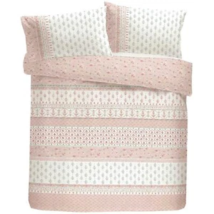 SET TRAPUNTA piumone matrimoniale ELODI rosa floreale reversibile set lenzuola SOGNI E DRAPPEGGI - Foto 1 di 5
