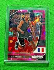 THEO MALEDON PINK ICE PRIZM ROOKIE CARD JERSEY #11 FRANCE RC THUNDER 2020 PRIZM 