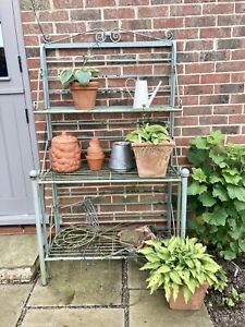 3-Tier Garden Plant Stand Metal Display Rack for Potted Plants