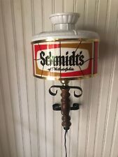 Vintage Schmidt's of Philadelphia Beer Lighted Bar Sign Wall Sconce Lamp