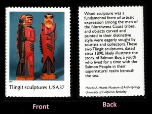 US 3873c Art of the American Indian Tlingit sculptures 37c single MNH 2004 - Picture 1 of 1