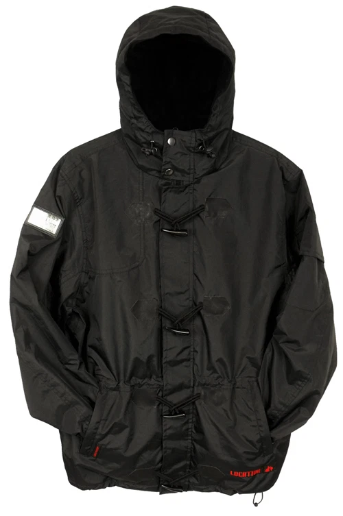 Mens Jacket Location Rada Waterproof Rain Hooded Fleece Lined Warm Coat Toggle - Image 1 of 4