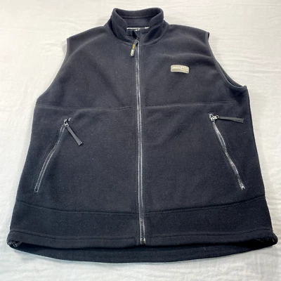 VINTAGE REI Vest Mens XL Black Full Zip Up Fleece Polartec Outdoor Casual Adult - Image 1 of 4