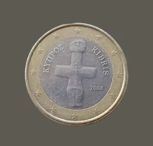 1 Euro Münze Zypern KIBRIS - 2008 - Umlaufmünze - Bild 1 von 2