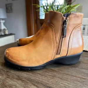 Botas al Tobillo Propet Cuero Tostado Ancho Ancho Waverly Cremallera Cómodas EE. UU. 8 X (2E) - Imagen 1 de 9