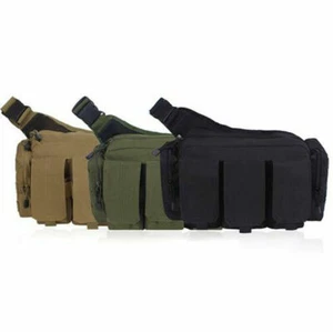 Mens Military Tactical Waist Fanny Pack Molle Shoulder Bag Camping Hiking Pouch - Picture 1 of 10