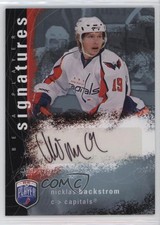 2007-08 Upper Deck Be a Player Signatures Nicklas Backstrom #S-BA Rookie Auto RC