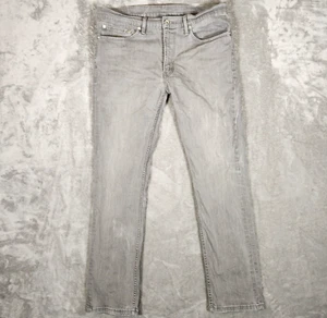 Pantalones de mezclilla ajustados rectos grises Levi's 511 para hombre 36X31 (etiqueta 36X32) - Imagen 1 de 18