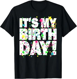 It's My Birthday Shirt for Men Women Teens Kids Confetti T-Shirt Hoodie - Picture 1 of 17
