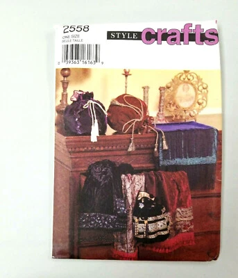 STYLE 2558 Bags and Scarves Sewing Pattern Uncut and Factory Folded - Image 1 of 4