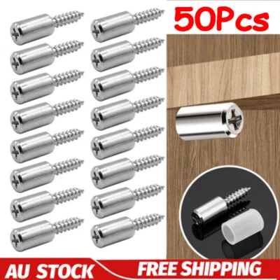 1-50PCS Self-Tapping Screws Cabinet Laminate Support Screws Pegs RK - image 1 of 4
