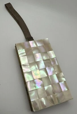 Muñequera Compacta Hollywood Glam Madreperla Mosaico Noche Años 50 De Colección Foto 1 de 4