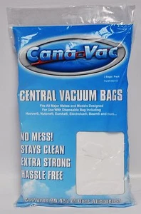 Cana-Vac Allerex Central Vacuum Bags 3 Pack 060115 - Picture 1 of 1
