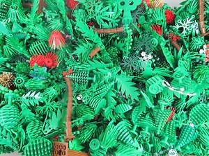 ☀️NEW! (X100) Lego Greenery Plant Pieces - trees, shurbs, bushes, leaves random - Picture 1 of 1