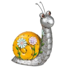 Dekofigur Schnecke METALLOPTIK H. 32cm aus Kunststein Formano Garten S25 - Bild 1 von 1