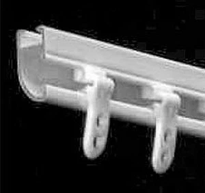 GLIDER CLIP in NYLON x100 Curtain Track Rail Rod Click Slide Runner Carrier - Picture 1 of 2