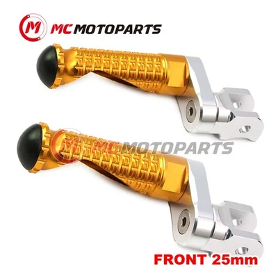For Aprilia Tuono 125 17-19 18 MPRO 25mm Lowering GOLD Rider Foot Pegs Foto 1 de 4