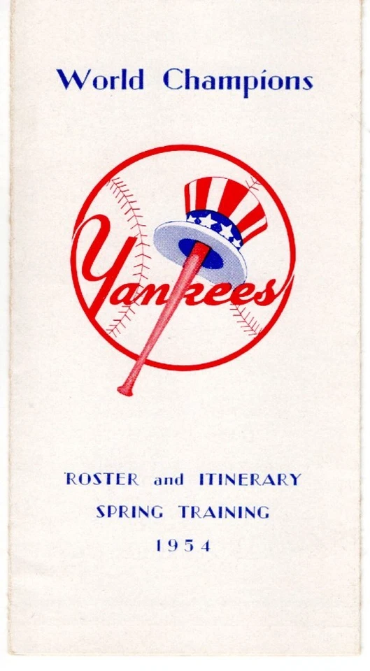 Lista de los Yankees de Nueva York 1954, calendario y más (guía de medios de entrenamiento de primavera) Foto 1 de 4