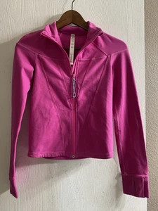 Ivivva by lululemon Girls Pink Athletic Full Zip Jacket Sz 12 - Picture 1 of 6
