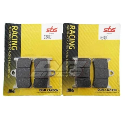 Yamaha XV1700 Road Star Warrior 2002 SBS Dual Carbon Front Brake Pads 634DC Foto 1 de 4
