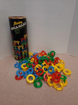 Vintage Slinky Brand Ringa Majigs Creative Construction Rings - Image 1 of 4