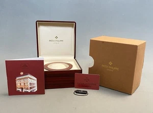Patek Philippe Geneva Stylish Wooden Watch Box in Cover w Book, Card & Tag VGC - Picture 1 of 19