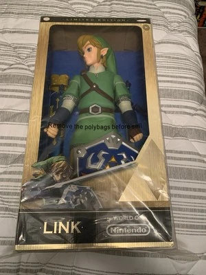 Figura Legend of Zelda Link 20" Variante Metálica SDCC 2015 LE 3000 Skyward Sword Foto 1 de 4